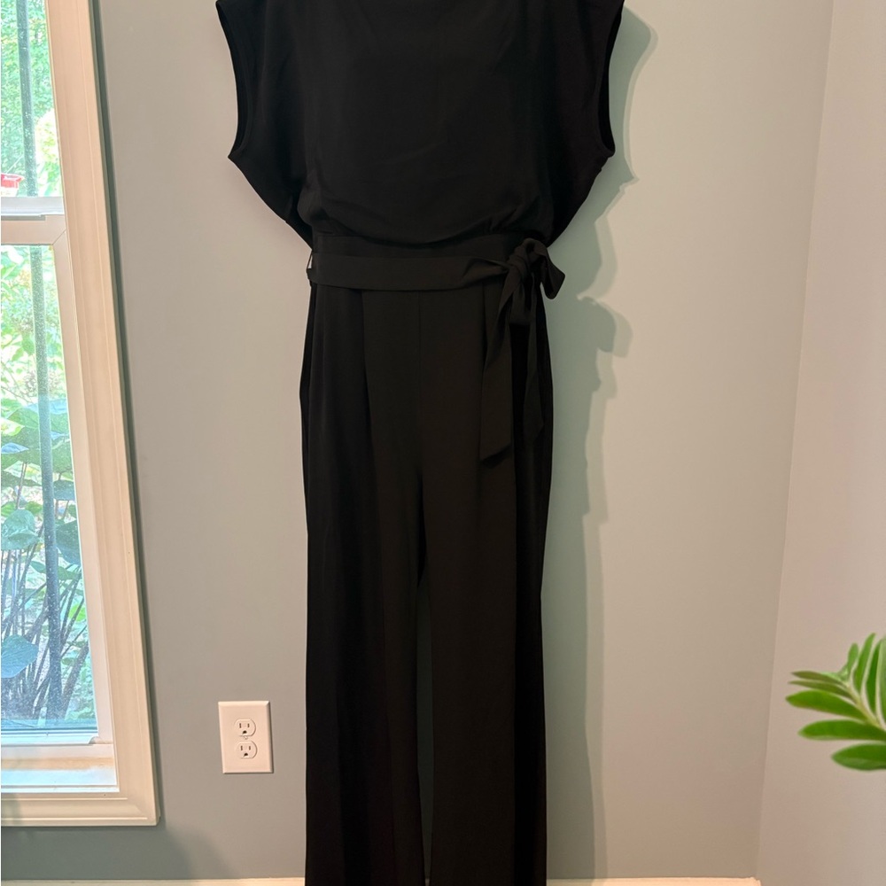 Eliza J Black Sleeveless Jumpsuit